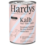 Hardys Junior kalf met wortel natvoer hond 6 x 400 g