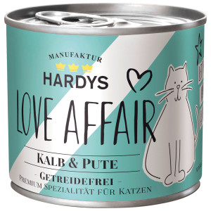 Hardys Love Affair kalf en kalkoen natvoer kat (blik) 12 x 200 g afbeelding