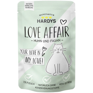 Hardys Love Affair kip met fazant natvoer kat (zakjes) 24 x 100 g