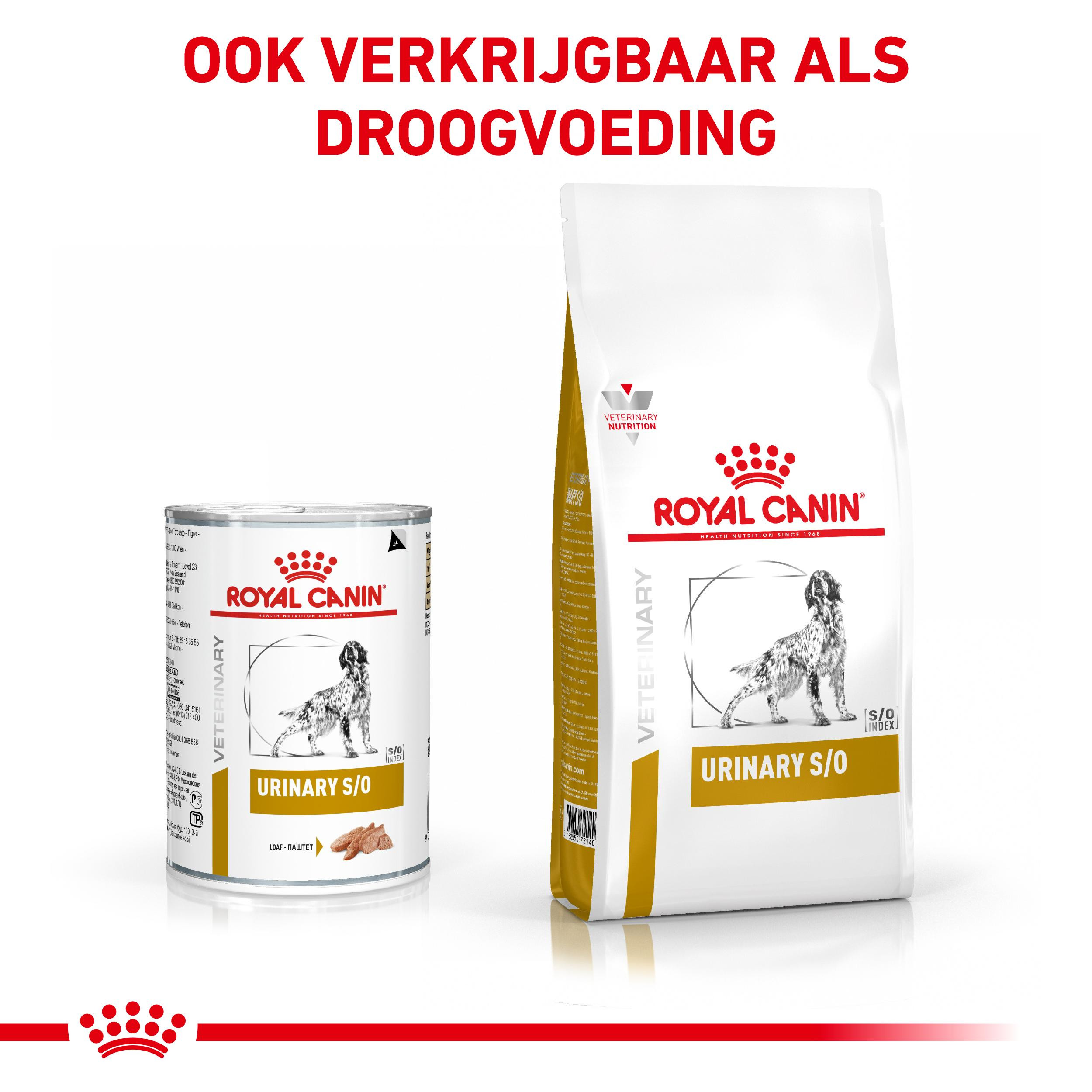 Royal Canin Veterinary Urinary S/O natvoer hond (paté)