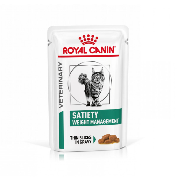 Royal Canin Royal Canin Veterinary Satiety Weight Management natvoer kat (in saus) 4 dozen (48 x 85 g)