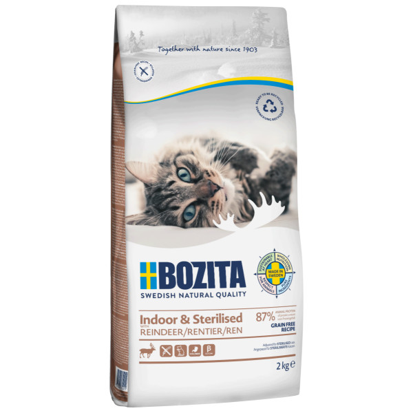 Bozita Bozita Indoor & Sterilised graanvrij kattenvoer 2 x 10 kg