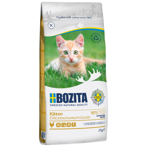 Bozita Bozita Kitten graanvrij kattenvoer 2 x 2 kg