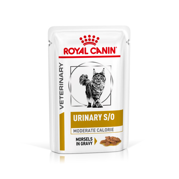 Royal Canin Royal Canin Veterinary Urinary S/O Moderate Calorie natvoer kat (in saus) 4 dozen (48 x 85 g)