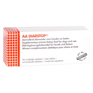 AA Diarstop voedingssupplement hond en kat (tablet) 30 tabletten afbeelding