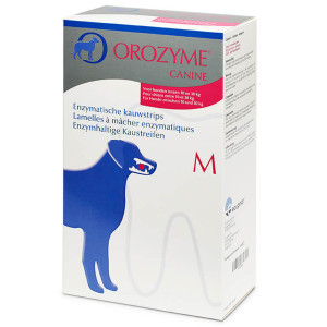 Orozyme enzymatische kauwstrips M voor de hond 3 x 141 g afbeelding