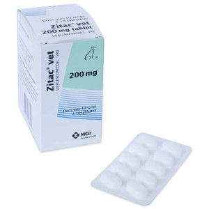 Zitac Vet 200 mg - hond 11 tot 60 kg (10 x 10 tabletten) 1 verpakking afbeelding