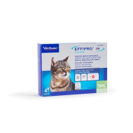 Virbac Effipro Duo Spot-on voor katten tot 6 kg 2 x 4 pipetten