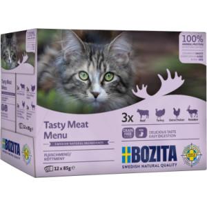 Bozita vlees multipack natvoer kat 12 x 85 g afbeelding
