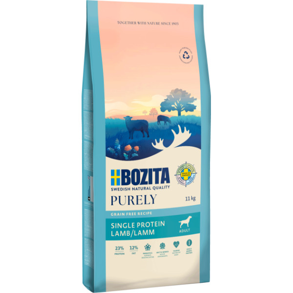 Bozita Bozita Purely lam graanvrij hondenvoer 2 x 11 kg
