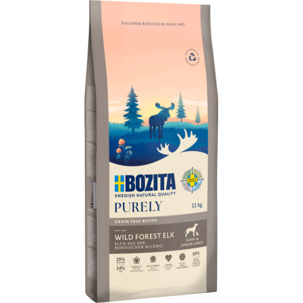 Bozita Bozita Purely Puppy & Junior Large met eland graanvrij hondenvoer 2 x 11 kg