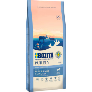 Bozita Purely met rendier graanvrij hondenvoer 2 x 11 kg afbeelding