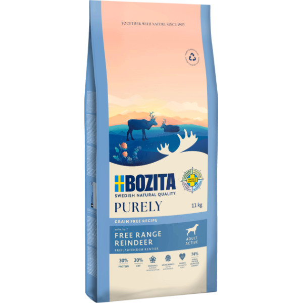 Bozita Bozita Purely met rendier graanvrij hondenvoer 2 x 11 kg