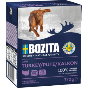 Bozita Naturals met kalkoen natvoer hond 12 x 370 g