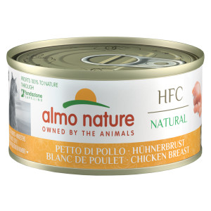 Almo Nature HFC Natural kippenborst natvoer kat (70 g) 24 x 70 g afbeelding