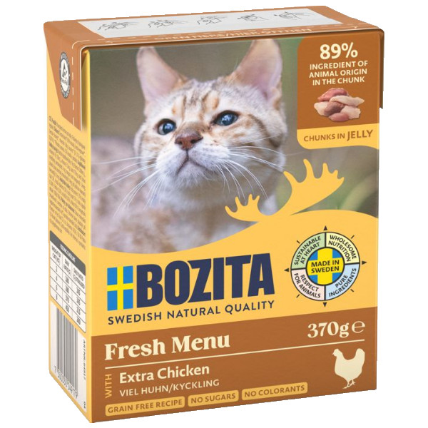 Bozita Bozita kip stukjes in gelei natvoer kat 6 x 370 g