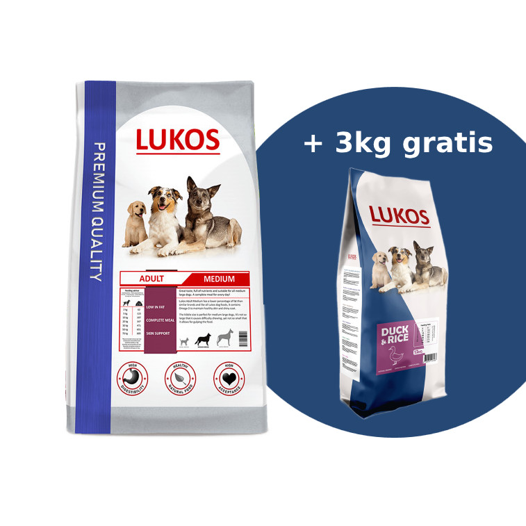 Lukos probeerpakket - met gevogelte en met eend - premium hondenvoer