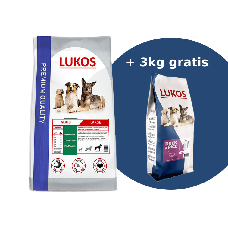 Lukos probeerpakket - met gevogelte en met eend - premium hondenvoer
