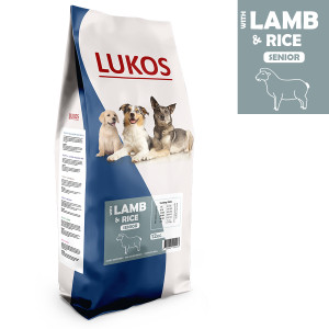 Lukos Senior met lam & rijst - premium hondenvoer 3 kg