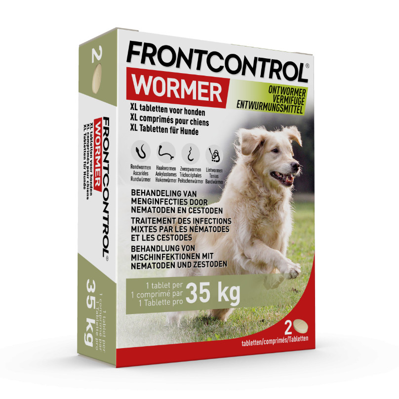 Frontcontrol Wormer ontwormingstablet hond XL (35+ kg)