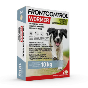 Frontcontrol Wormer ontwormingstablet hond 2 tabletten afbeelding