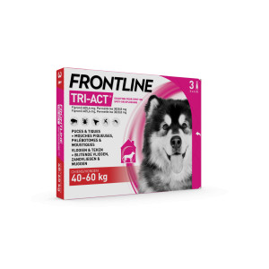 Frontline Tri-Act Spot-on anti-parasiet hond XL / 40 - 60 kg 3 x 3 pipetten afbeelding