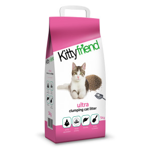 Kitty Friend Ultra kattenbakvulling 4 x 5 kg afbeelding