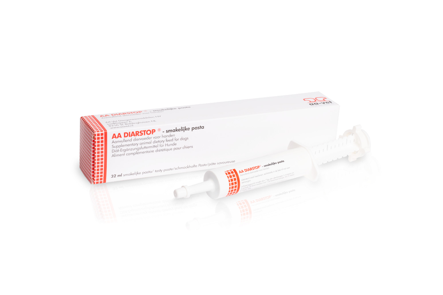 AA Diarstop voedingssupplement hond en kat (pasta 15 ml)