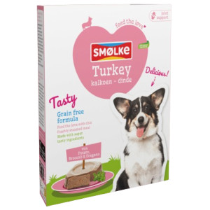 Smølke Tasty Turkey vers gestoomde kalkoen nat hondenvoer 2 x (10 x 395 g) afbeelding