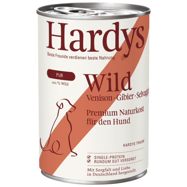 Hardys Hardys Pure wild natvoer hond 12 x 400 g