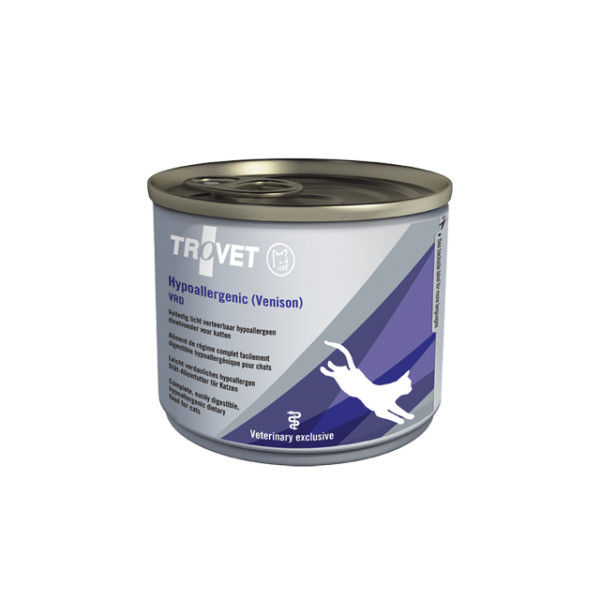 Trovet Trovet Hypoallergenic VRD met hert natvoer kat 6 x 200 g