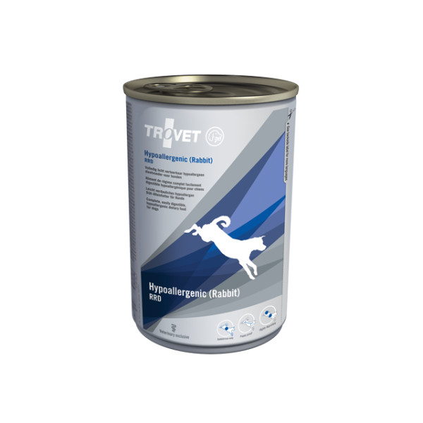 Trovet Trovet Hypoallergenic RRD met konijn natvoer hond 6 x 400 g