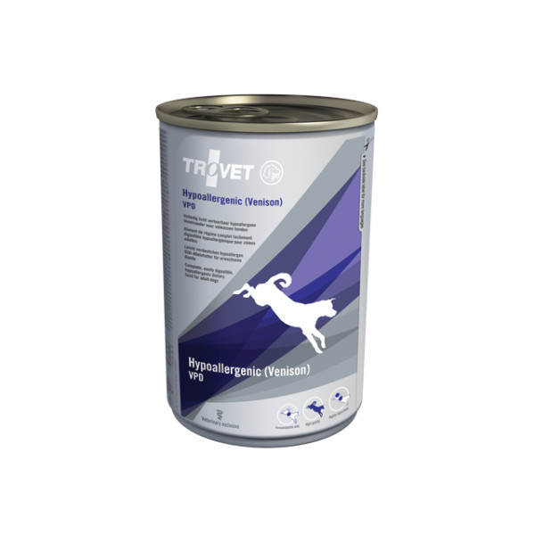 Trovet Trovet Hypoallergenic VPD met hert natvoer hond 6 x 400 g