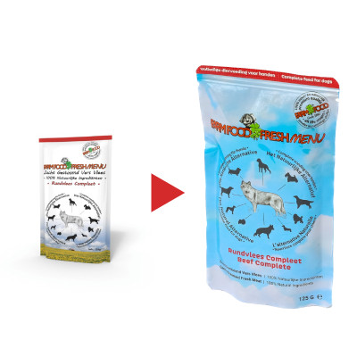 Farm Food Fresh Menu rundvlees natvoer hond (zakjes125 g)