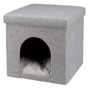 Trixie schuilplaats en kattenmand Alois 38 × 40 × 38 cm lichtgrijs Per stuk afbeelding