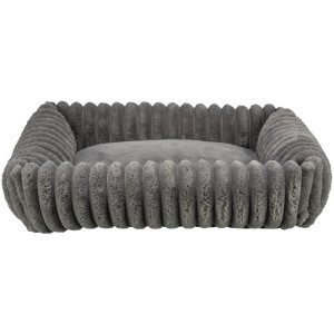 Trixie hondenmand Lonni ribfluweel grijs 100 x 70 cm afbeelding
