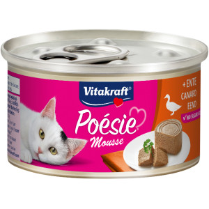 Vitakraft Poésie mousse met eend natvoer kat (12 x 85 g) Per verpakking afbeelding