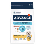 Advance Mini Sensitive met zalm hondenvoer 2 x 7 kg