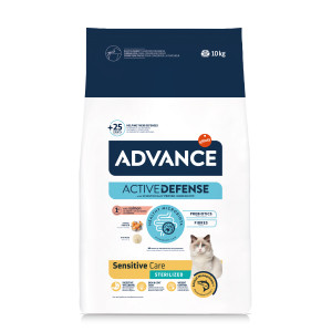 Advance Sterilized Sensitive High Protein met zalm kattenvoer 2 x 10 kg afbeelding