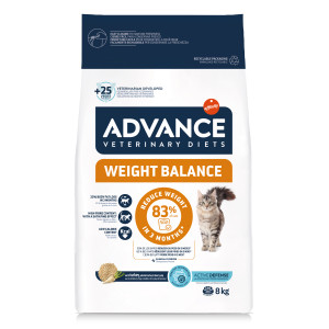 Advance Veterinary Diets Weight Balance kattenvoer 2 x 8 kg afbeelding