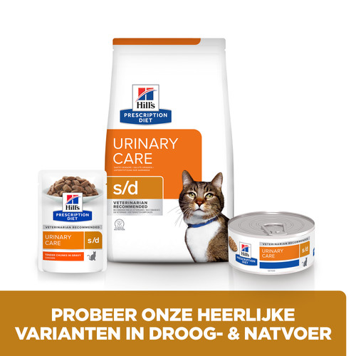 Hill's Prescription Diet S/D Urinary Care nat kattenvoer met kip maaltijdzakje multipack