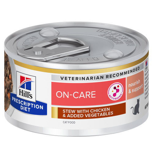 Hill's Prescription Diet On-Care stoofpotje voor kat met kip & groenten blik