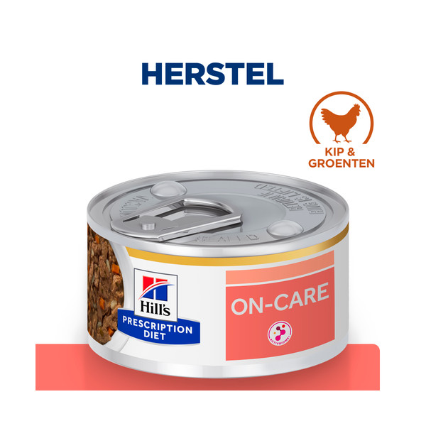 Hill's Hill's Prescription Diet On-Care stoofpotje voor kat met kip & groenten blik 1 tray (24 x 82 g)