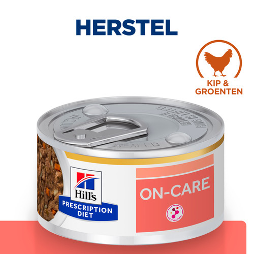 Hill's Prescription Diet On-Care stoofpotje voor kat met kip & groenten blik