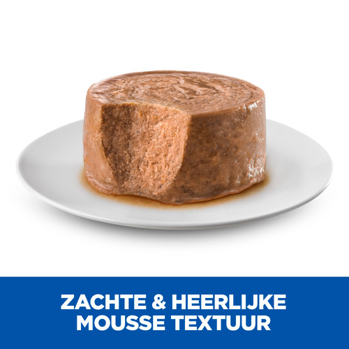 Hill's Kitten & Mother Tender Mousse nat kattenvoer met kip en kalkoen blik