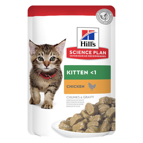 Hill's Kitten nat kattenvoer met kip maaltijdzakje multipack