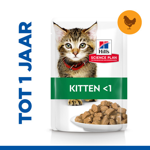 Hill's Kitten nat kattenvoer met kip maaltijdzakje multipack