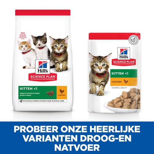 Hill's Kitten nat kattenvoer met kip maaltijdzakje multipack
