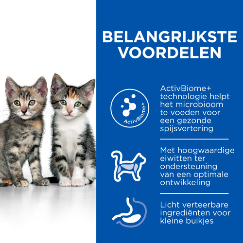 Hill's Kitten Perfect Digestion kip met bruine rijst kattenvoer