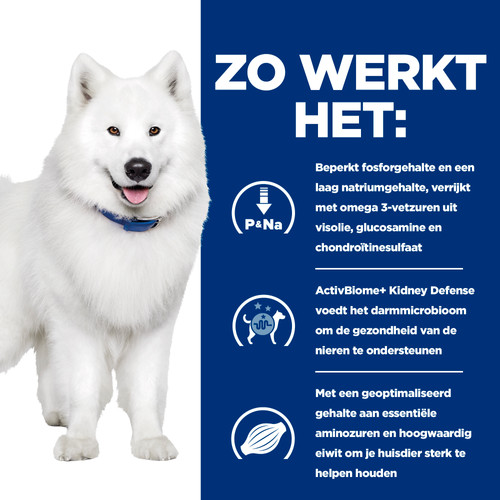 Hill's Prescription Diet K/D + Mobility nat hondenvoer met kipsmaak blik